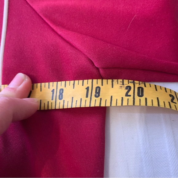 70s Nike Sportswear Burgundy High School Track Jacket Thick Retro Stripes - Picture 9 of 11